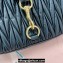 Miu Miu Matelassé nappa leather Hobo bag 5BC157 Black