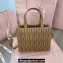 Miu Miu Matelassé nappa leather Handbag 5BG263 Brown