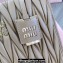 Miu Miu Matelassé nappa leather Handbag 5BG263 Brown