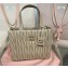 Miu Miu Matelassé nappa leather Handbag 5BG263 Nude