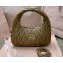 Miu Miu Wander matelassé nappa leather hobo Bag 5BC153 Brown