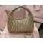 Miu Miu Wander matelassé nappa leather hobo Bag 5BC153 Nude