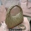 Miu Miu Wander matelassé nappa leather hobo Bag 5BC153 Nude