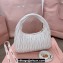 Miu Miu Wander matelassé nappa leather hobo Bag 5BC153 White