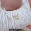 Miu Miu Wander matelassé nappa leather hobo Bag 5BC153 White