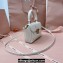 Miu Miu Matelassé nappa leather Mini Bag 5BP083 White