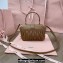 Miu Miu Matelassé nappa leather Mini Bag 5BP083 Brown