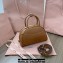 Miu Miu leather top-handle bag 5BB157 Brown