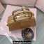 Miu Miu leather top-handle bag 5BB157 Brown