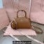 Miu Miu leather top-handle bag 5BB157 Brown