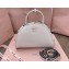 Miu Miu leather top-handle bag 5BB157 White
