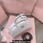 Miu Miu leather top-handle bag 5BB157 White