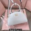 Miu Miu leather top-handle bag 5BB157 White