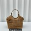 Miu Miu IVY Shearling Small Tote bag 5BG276 Brown