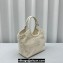 Miu Miu IVY Corduroy Small Tote bag 5BG276 White