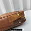 Miu Miu leather patchwork bag 5BB148 Cognac 2024