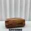 Miu Miu leather patchwork bag 5BB117 Cognac 2024