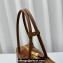 Miu Miu leather patchwork bag 5BB117 Cognac 2024