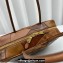 Miu Miu leather patchwork bag 5BB117 Cognac 2024