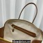 Miu Miu leather patchwork bag 5BB117 Cognac 2024