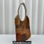 Miu Miu IVY leather patchwork bag 5BG231 Cognac 2024