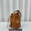 Miu Miu leather Bucket bag 5602 Brown 2024