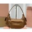 Miu Miu leather Pocket bag 5BC146 Brown 2024