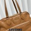 Miu Miu leather Pocket Tote bag 5628 Brown 2024