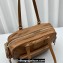 Miu Miu leather Pocket Tote bag 5628 Brown 2024