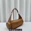 Miu Miu leather Pocket Shoulder bag 5631 Brown 2024