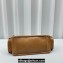 Miu Miu leather Pocket Shoulder bag 5631 Brown 2024