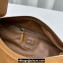 Miu Miu leather Pocket Shoulder bag 5631 Brown 2024