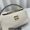 Miu Miu Leather shoulder bag 5BH229 White 2024