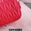 Miu Miu Matelassé nappa leather Pouch bag 5NE846 Red