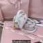 Miu Miu Matelassé nappa leather Shoulder bag 5BH229 White
