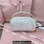 Miu Miu Matelassé nappa leather Shoulder bag 5BH229 White