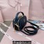 Miu Miu Matelassé nappa leather Shoulder bag 5BH229 Black