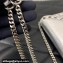 Valentino Rockstud Wallet With Chain in Grainy Calfskin Silver 2024