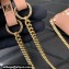 Valentino Rockstud Wallet With Chain in Grainy Calfskin Nude Pink 2024