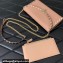 Valentino Rockstud Wallet With Chain in Grainy Calfskin Nude Pink 2024