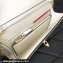 Valentino Rockstud Wallet With Chain in Grainy Calfskin White 2024