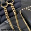 Valentino Rockstud Wallet With Chain in Grainy Calfskin Black 2024