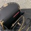 Valentino Rockstud Wallet With Chain in Grainy Calfskin Black 2024