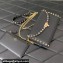 Valentino Rockstud Wallet With Chain in Grainy Calfskin Black 2024