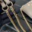 Valentino Rockstud Wallet With Chain in Grainy Calfskin Gray 2024