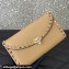 Valentino Rockstud Wallet With Chain in Grainy Calfskin Beige 2024