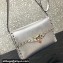 Valentino Small Rockstud Crossbody Bag in Grainy Calfskin Silver 2024