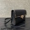Valentino Small Rockstud Crossbody Bag in Grainy Calfskin Black/Gold 2024