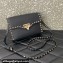 Valentino Small Rockstud Crossbody Bag in Grainy Calfskin Black/Gold 2024