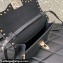 Valentino Small Rockstud Crossbody Bag in Grainy Calfskin Black/Gold 2024